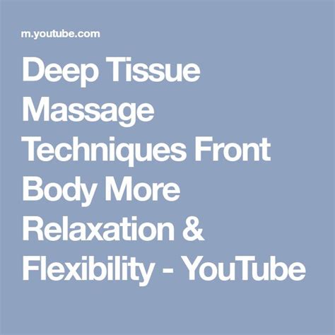 hot massage video|Deep Tissue Massage Techniques Front Body More Relaxation .